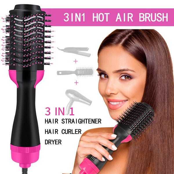 ONE STEP 3-in-1 Hot Air Hair Dryer & Styler Brush
