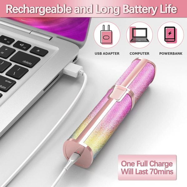 2-in-1 Rechargeable Eyebrow Trimmer & Facial Hair Remover (BZ-203A)