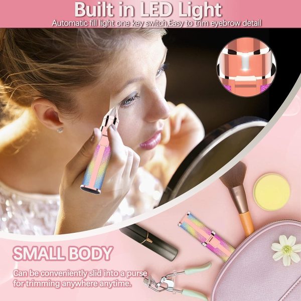 2-in-1 Rechargeable Eyebrow Trimmer & Facial Hair Remover (BZ-203A)