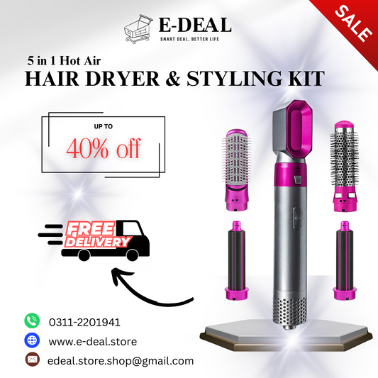 5-in-1 Multifunctional Hair Dryer & Styling Kit