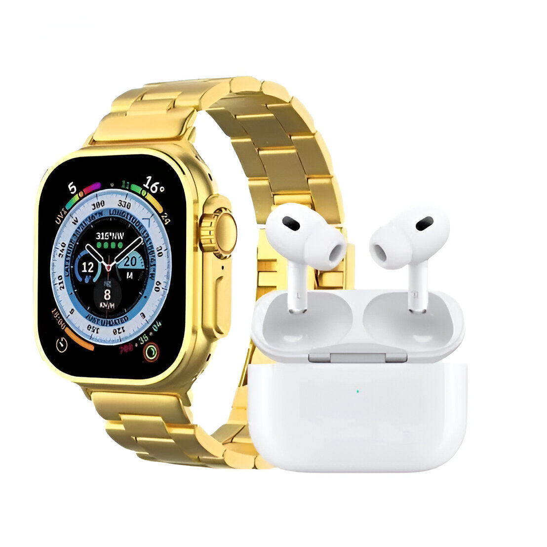 10 in 1 i20 Ultra Max Suit Smart Watch + Earbuds