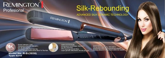 Remington Style Care Silk Rebounding Ceramic Hair Straightener