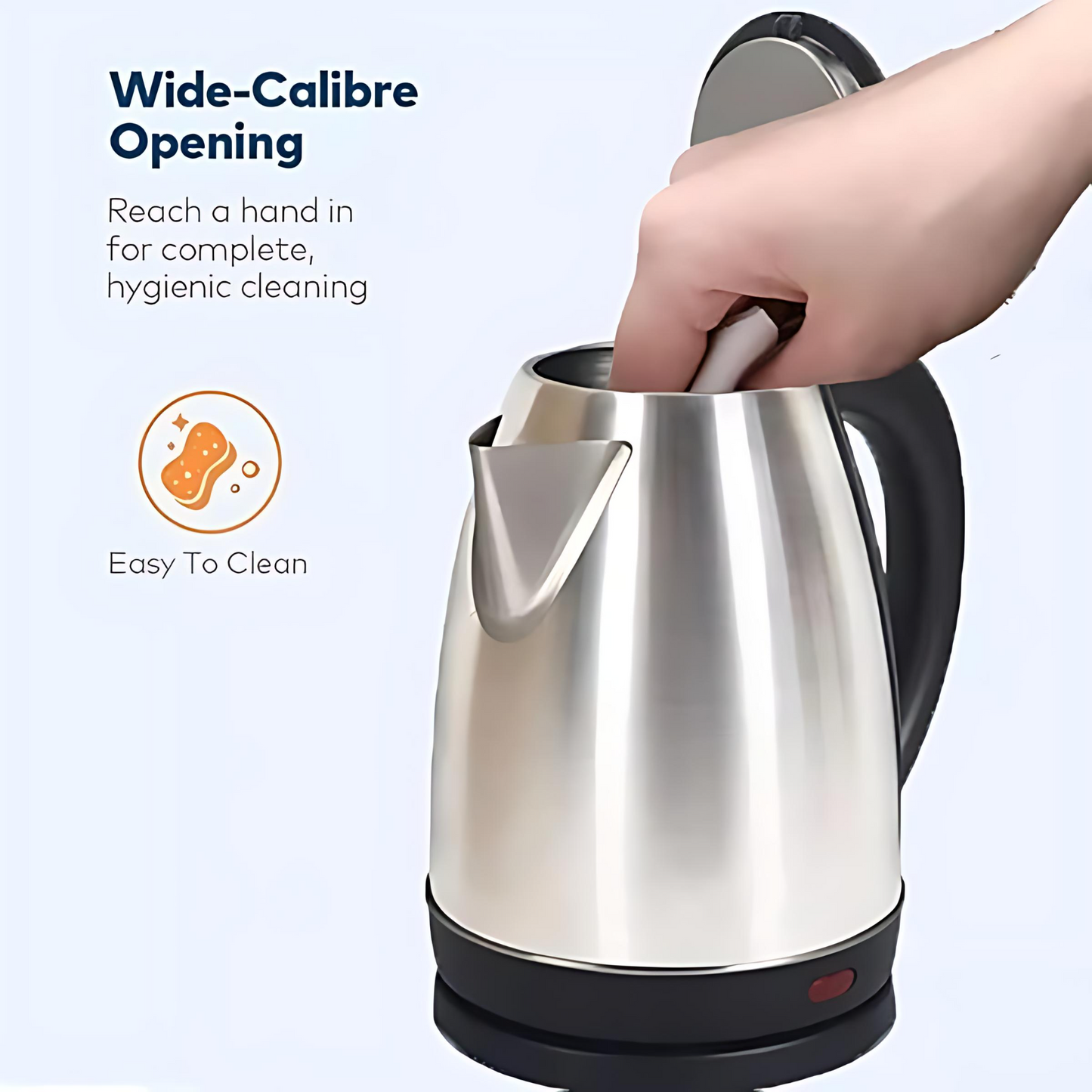 Automatic Electric Kettle 2.0L – Stainless Steel Fast Boil Kettle with LED Display
