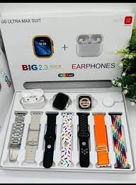 10 in 1 i20 Ultra Max Suit Smart Watch + Earbuds