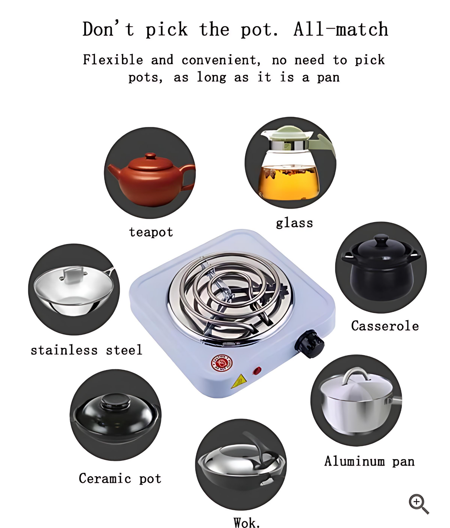 Electric Hot Plate Stove JX-100W