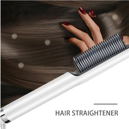 HQT-909B Electric Professional Hair Straightening Brush (Random Colors)