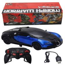 2 in 1 RC Rechargeable Portable Plastic Robotic  Car